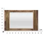 LUSTRO ELEGANT SHEESHAM 120X3X73 cm (WYMIAR WEWNĘTRZNY 57X84 cm)
